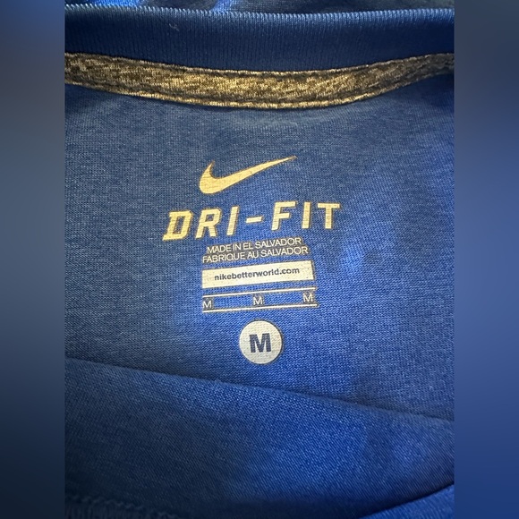 Nike Dri-FIT Sleeveless Training Top in Blue – Men’s Medium - Picture 3 of 8